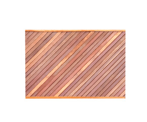 Brown plank wood board texture in diagonally seamless patterns isolated on white background , clipping path