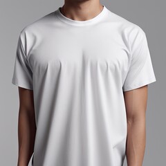 man a mock up white t-shirt