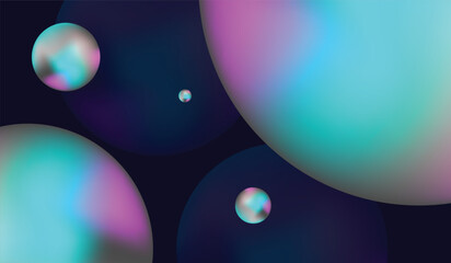 Gradient galaxy background vector template.