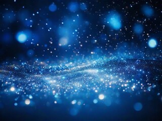 blue glow particle abstract bokeh background