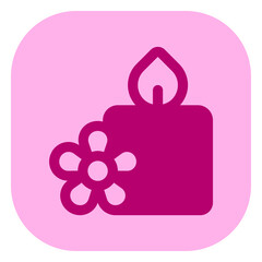 Editable aromatic candle vector icon. Wellness, spa, relaxation. Part of a big icon set family. Perfect for web and app interfaces, presentations, infographics, etc