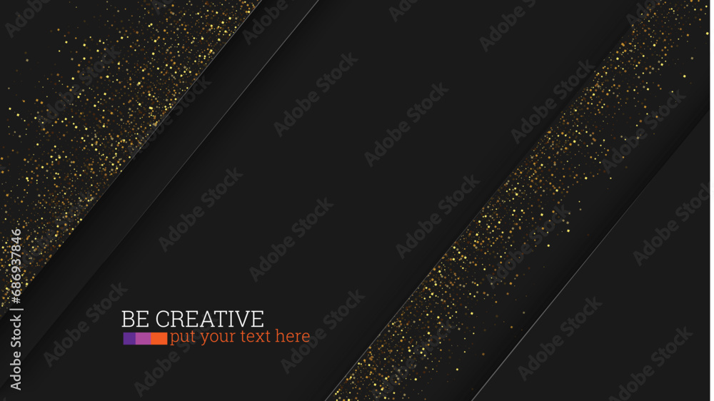 Aufkleber glittering golden texture on simple forms shimmering effect