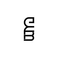 Obraz premium efb initial letter monogram logo design