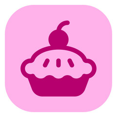 Editable apple pie vector icon. Bakery, cooking, food. Part of a big icon set family. Perfect for web and app interfaces, presentations, infographics, etc