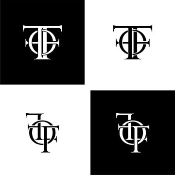 fof typography letter monogram logo design set