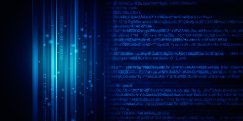 2d illustration Abstract futuristic electronic circuit technology background