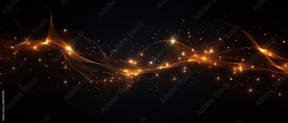 Poster digital technology network connection abstract plexus geometry background