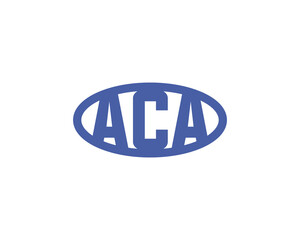 ACA logo design vector template