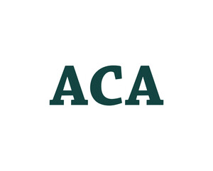 ACA logo design vector template