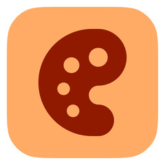 Editable color palette vector icon. Painting, art, design, hobby. Part of a big icon set family. Perfect for web and app interfaces, presentations, infographics, etc