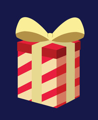 Vector hand drawn new year gift