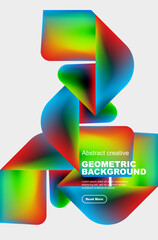 Creative geometric modern background template