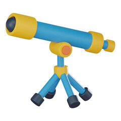 Telescope for Astronomical Exploration. 3D Render