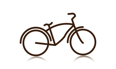 Bicycle icon bike symbol for logo concept.