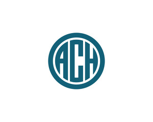 ACH logo design vector template