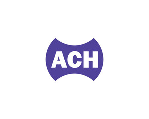 ACH logo design vector template