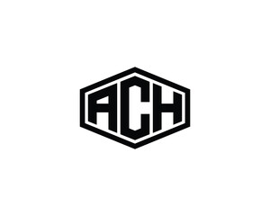 ACH logo design vector template