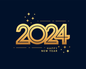 happy new year 2024 greeting background design