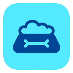 Editable pet food bowl vector icon. Veterinary, animal, pet care, pet shop. Part of a big icon set family. Perfect for business, web and app interfaces, presentations, infographics, etc