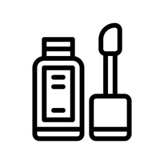 lipstick line icon