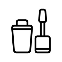 nail polish line icon