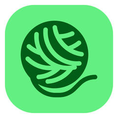 Editable yarn ball vector icon. Veterinary, animal, pet care, pet shop. Part of a big icon set family. Perfect for business, web and app interfaces, presentations, infographics, etc