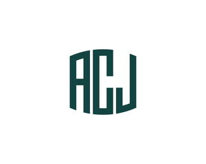 ACJ logo design vector template