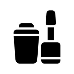 nail polish glyph icon