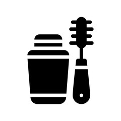 mascara glyph icon