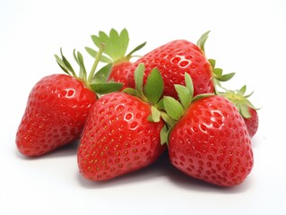 Juice strawberry isolated on a white background.