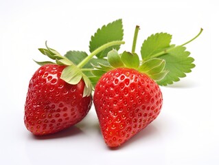 Juice strawberry isolated on a white background.