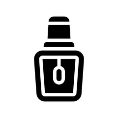 nail polish glyph icon