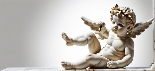 Greek sculpture, baby Cupid,