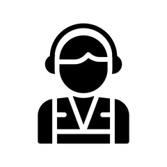 airport glyph icon