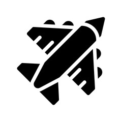 aircraft glyph icon