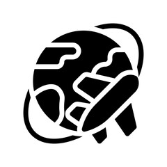 worldwide glyph icon