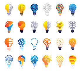 Light bulb - Creative idea, creative, technology icons. Mind, nonstandard thinking logo.
