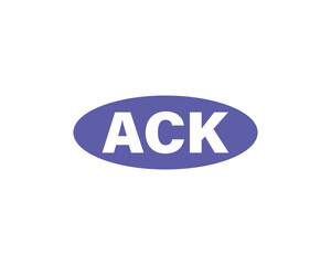 ACK logo design vector template