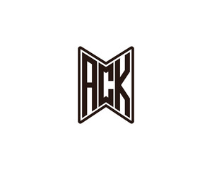 ACK logo design vector template