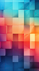 Abstract Tiles Geometric Multicolored Mosaic Vertical Background Web Backdrop App Wallpaper with Digital Shapes