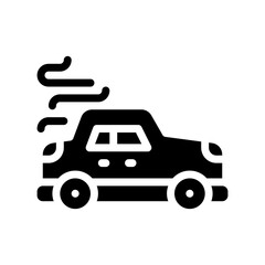 pollution glyph icon