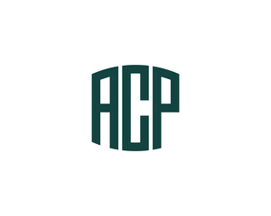 ACP logo design vector template