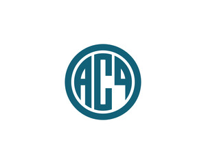 ACQ logo design vector template