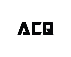 ACQ logo design vector template