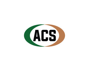 ACS logo design vector template
