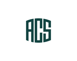Obraz premium ACS logo design vector template