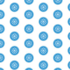 Digital png illustration of blue pattern of repeated shapes on transparent background