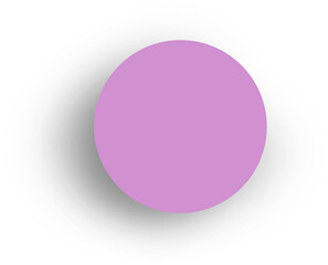 Digital png illustration of purple circle on transparent background