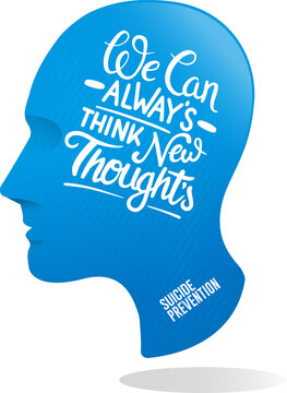 Digital png illustration of we can always think new thoughts text on transparent background