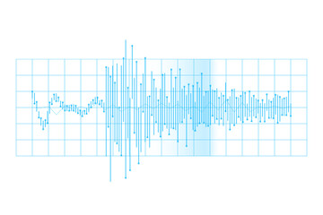 Digital png illustration of blue soundtrack on transparent background